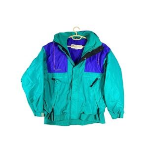 Columbia‎ Vamoose Purple/Green Full Zip Outer Layer Jacket Men's Medium